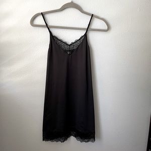 Black Lace Slip Dress